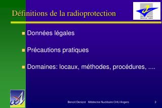Définitions de la radioprotection