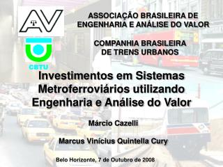 ASSOCIAÇÃO BRASILEIRA DE ENGENHARIA E ANÁLISE DO VALOR