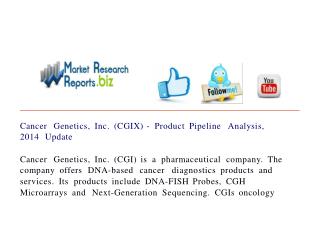 Cancer Genetics, Inc. (CGIX) - Product Pipeline Analysis, 20