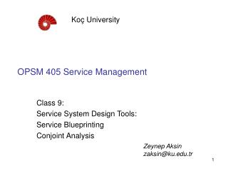 OPSM 405 Service Management