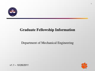 Graduate Fellowship Information