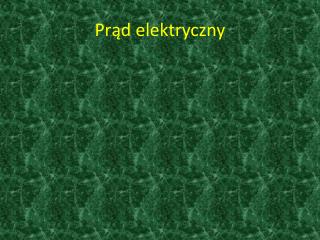 Prąd elektryczny