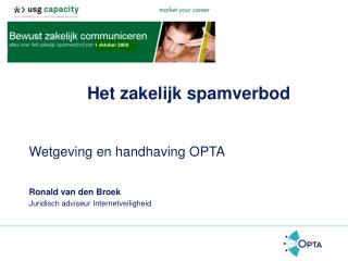 Het zakelijk spamverbod