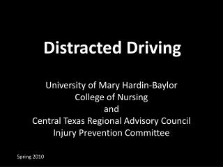 Distracted Driving