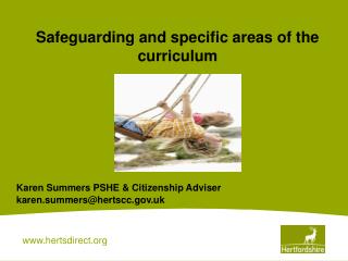 Safeguarding and specific areas of the curriculum