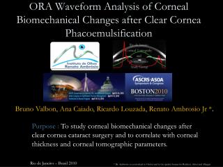 ORA Waveform Analysis of Corneal Biomechanical Changes after Clear Cornea Phacoemulsification