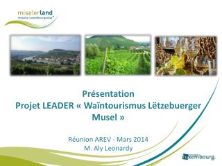 Présentation Projet LEADER « Waïntourismus Lëtzebuerger Musel » Réunion AREV - Mars 2014