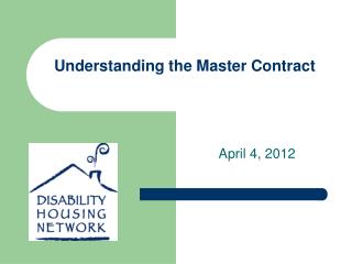 Understanding the Master Contract