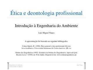 Ética e deontologia profissional