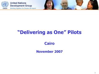 “Delivering as One” Pilots Cairo November 2007