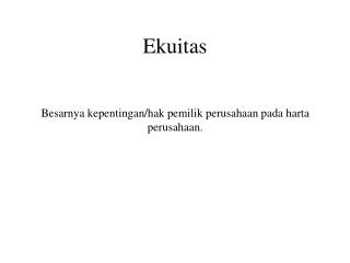 Ekuitas