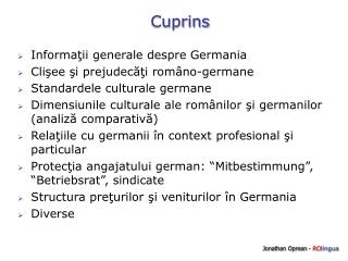 Cuprins