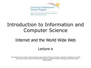 Introduction to Information and Computer Science