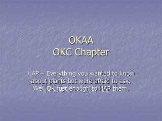 OKAA OKC Chapter