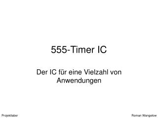 555-Timer IC