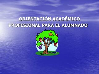 ORIENTACIÓN ACADÉMICO PROFESIONAL PARA EL ALUMNADO