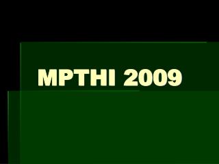MPTHI 2009