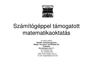 Számítógéppel támogatott matematikaoktatás