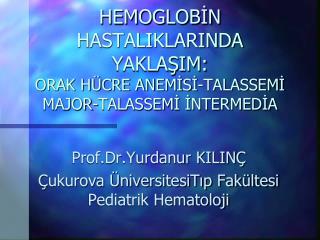 HEMOGLOBİN HASTALIKLARINDA YAKLAŞIM: ORAK HÜCRE ANEMİSİ-TALASSEMİ MAJOR-TALASSEMİ İNTERMEDİA