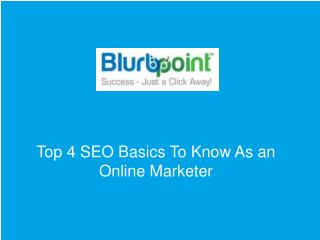 Top 4 SEO Basics To Know As an Online Marketer