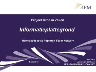 Project Orde in Zaken