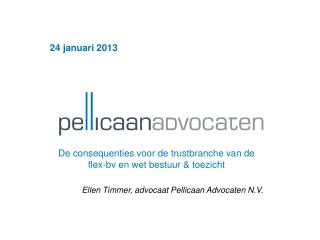 24 januari 2013 De consequenties voor de trustbranche van de flex-bv en wet bestuur &amp; toezicht