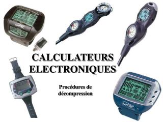 CALCULATEURS ELECTRONIQUES