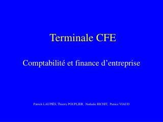 Terminale CFE