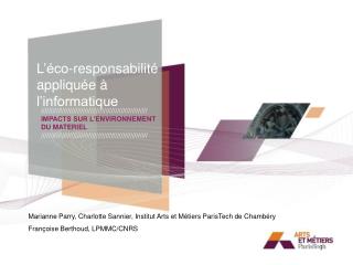 L’éco-responsabilité appliquée à l’informatique