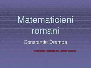 Matematicieni romani