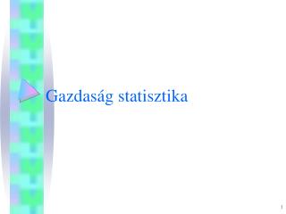 Gazdaság statisztika