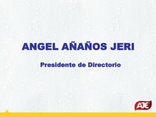 ANGEL AÑAÑOS JERI Presidente de Directorio
