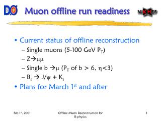 Muon offline run readiness