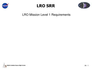 LRO SRR