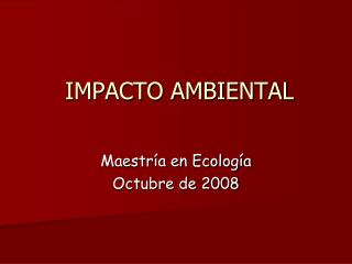 IMPACTO AMBIENTAL