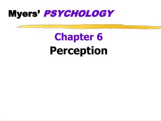 Myers’ PSYCHOLOGY