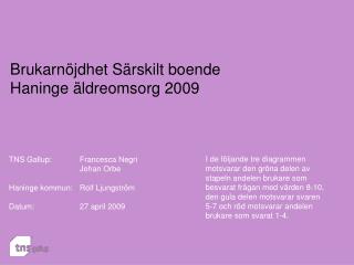 Brukarnöjdhet Särskilt boende Haninge äldreomsorg 2009