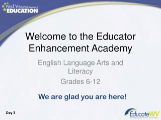 Welcome to the Educator Enhancement Academy