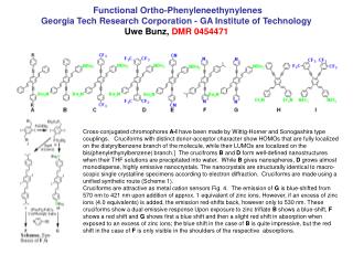 Functional Ortho-Phenyleneethynylenes