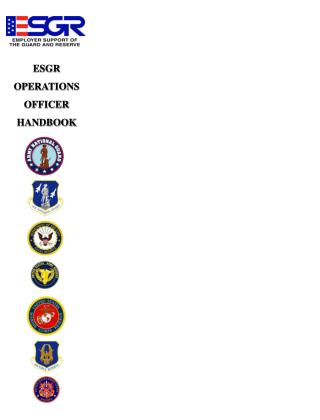 ESGR OPERATIONS OFFICER HANDBOOK