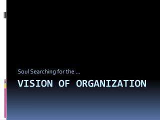 Vision of Organization