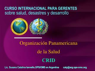 Organización Panamericana de la Salud CRID