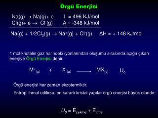 Örgü Enerjisi