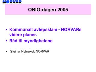 ORIO-dagen 2005