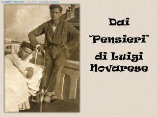 Dai ‘Pensieri’ di Luigi Novarese