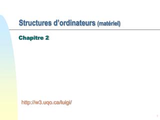 Structures d’ordinateurs (matériel)