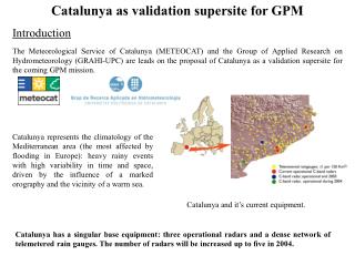 Catalunya as validation supersite for GPM