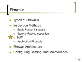 Firewalls