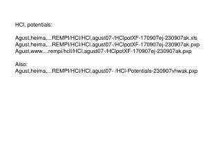 HCl, potentials: Agust,heima,...REMPI/HCl/HCl,agust07-/HClpotXF-170907ej-230907ak.xls