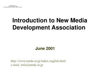 Introduction to New Media Development Association